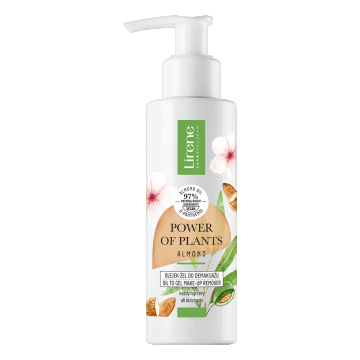 Gel-ulei pentru indepartarea eficienta a machiajului Migdale Power Of Plants, 145ml, Lirene