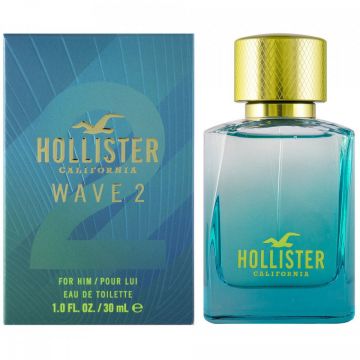 Hollister Wave 2 For Him, Apa de Toaleta, Barbati (Concentratie: Apa de Toaleta, Gramaj: 100 ml Tester)