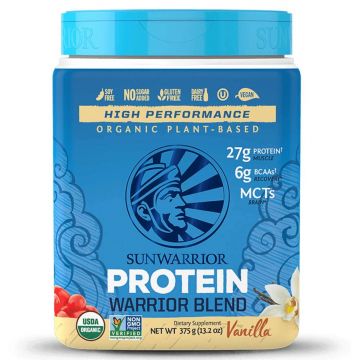 Proteina organica vegana cu aroma de vanilie, 375g, Sunwarrior