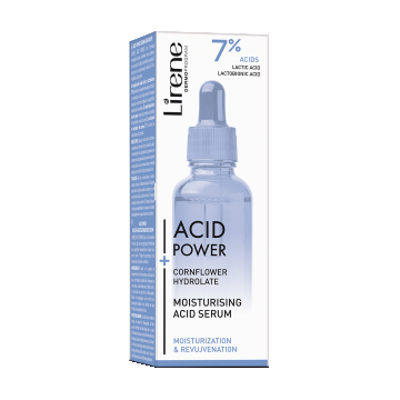 Ser hidratant cu acid hialuronic piele uscata si cuperozica Acid Power, 30ml, Lirene