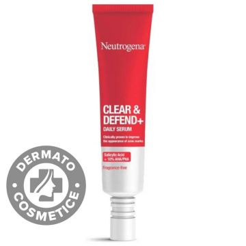 Ser zilnic pentru prevenirea acneei Clear&Defend, 30ml, Neutrogena