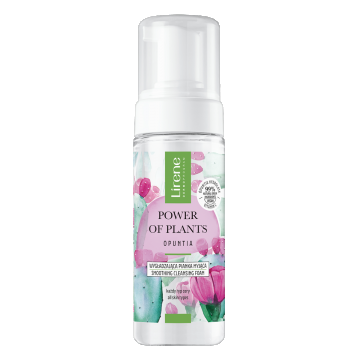 Spuma densa pentru curatare faciala Opuntia Power Of Plants, 150ml, Lirene