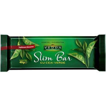 vedda baton slim bar cu ceai verde 40gr vedda baton slim bar cu ceai verde 40gr