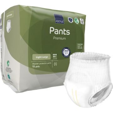 Abena Pants L0 Premium scutece pentru adulti cu absorbtie 900ml L - 15 bucati