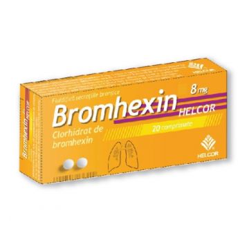 Bromhexin 8mg - 20 comprimate Helcor