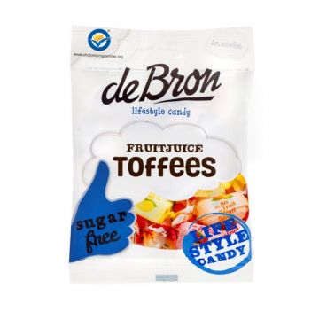 Caramele moi cu aroma de fructe fara zahar si fara gluten, 90g, Debron