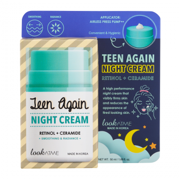 Crema de noapte cu retinol si ceramide Teen Again, 50ml, Look At Me