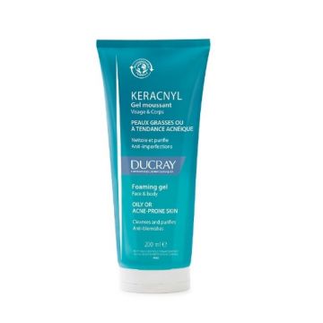 ducray keracnyl gel curatare anti-acnee 200ml