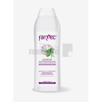 Farmec Sampon antimatreata cu busuioc & cimbrisor, provitamina B5 si minerale esentiale 400 ml