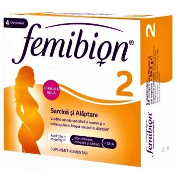 Femibion 2 Sarcina si alaptare - 28 capsule + 28 comprimate filmate