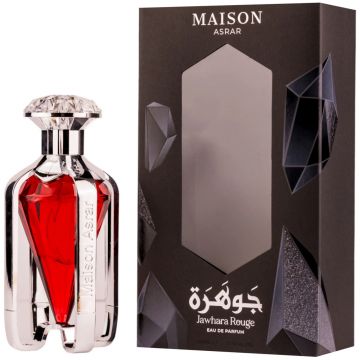 Jawhara Rouge Maison Asrar Apa de Parfum, Femei, 80 ml (Concentratie: Apa de Parfum, Gramaj: 100 ml)