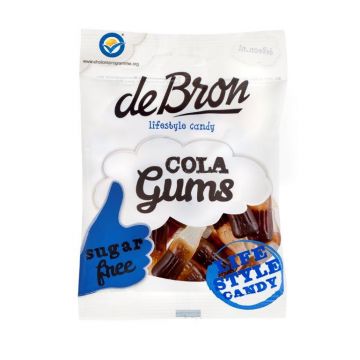 Jeleuri gumate cu aroma de cola fara zahar si fara gluten, 100g, Debron