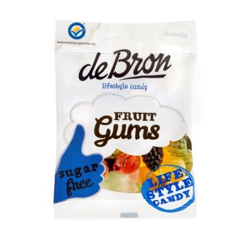 Jeleuri gumate cu aroma de fructe fara zahar si fara gluten, 100g, Debron