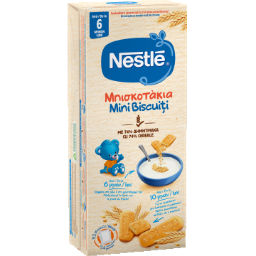 Mini Biscuiti pentru copii de la +6 luni, 180g, Nestle