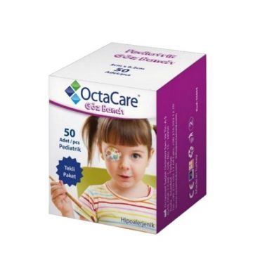 octacare plasturi oculari fete 5cm/6.2cm ctx50 buc