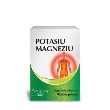 Potasiu Magneziu, 40 comprimate, Viva Pharma