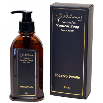 Sapun lichid cu ulei de masline si ulei de tobacco&vanilla, 300ml, Nabulsi