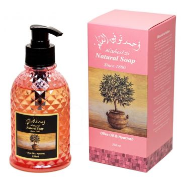 Sapun lichid cu ulei de masline si ulei de zambila, 250ml, Nabulsi