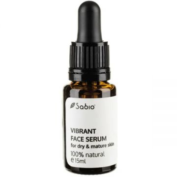 Ser pentru ten uscat si matur Sabio Vibrant Face Serum, 15 ml