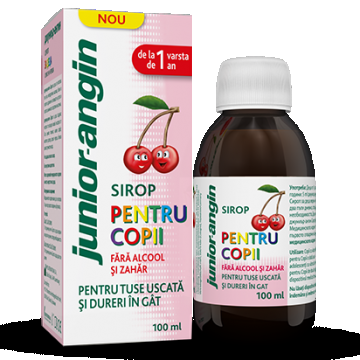 Sirop pentru copii - Junior Angin, 100ml, Klosterfrau