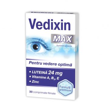 Vedixin Max pentru vedere optima, 30 capsule, Zdrovit