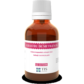 Albastru de metilen solutie, 25ml, Tis Farmaceutic