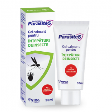 Gel calmant pentru intepaturi de insecte, 30ml, Santaderm Gel calmant pentru intepaturi de insecte, 30ml, Santaderm