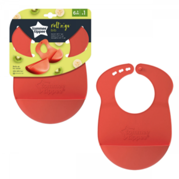 Baveta Roll&Go Rosie de la 6 luni, 1 bucata, Tommee Tippee