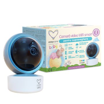 Camera video Wi-Fi Smart cu senzor de miscare si alarma Baby, 1 bucata, EasyCare