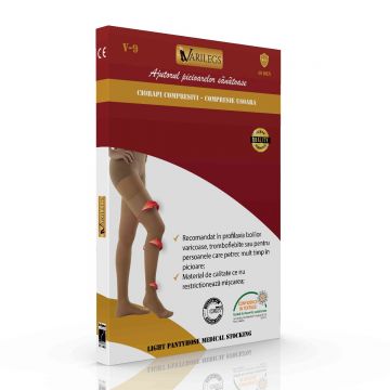 Ciorapi compresivi medicali tip dres 8-11 MmHg V-9 M, 1 bucata, Varilegs