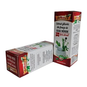 Extract gliceric de ceai verde, 50ml, AdNatura