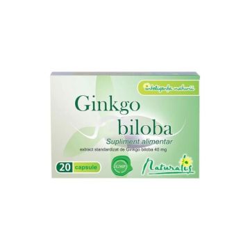 Naturalis Ginkgo biloba 40mg, 20 capsule.