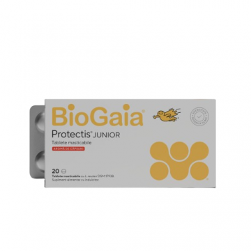 Protectis Junior cu aroma de capsuni, 20 comprimate, BioGaia