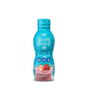 Shake proteic RTD cu aroma de capsuni si frisca, 414ml, GNC Total Lean