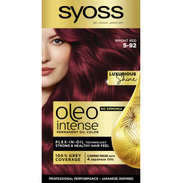 Vopsea de par fara amoniac Color Oleo 5-92 roscat luminos, 115ml, Syoss