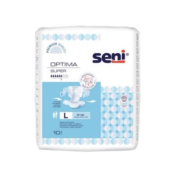 Scutece ajustabile Optima Large, 10 bucati, Seni