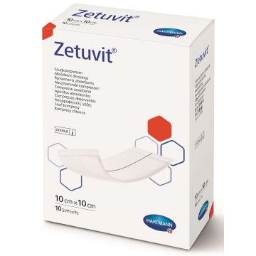 Comprese absorbante Zetuvit, 10x10 cm, 25 bucati, Hartmann