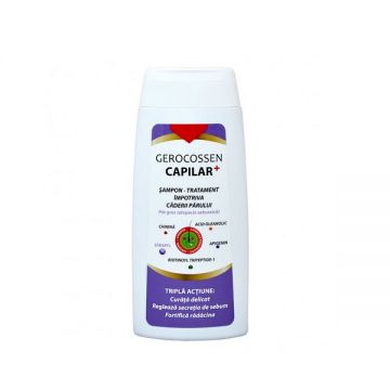 Sampon tratament impotriva caderii parului pentru par gras Capilar+, 275ml, Gerocossen