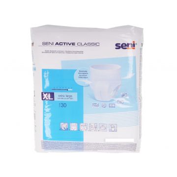 Scutece pentru adulti tip chilot Active Classic Extra Large, 30 bucati, Seni