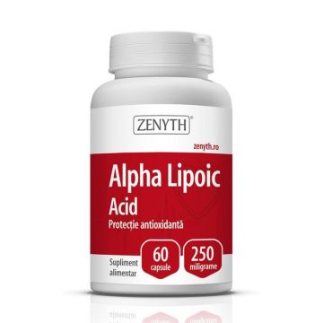 Alpha Lipoic Acid 250mg, 60 capsule, Zenyth