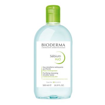 Apa micelara ten mixt si gras H2O Sebium, 500 ml, Bioderma