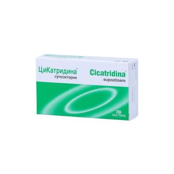 Cicatridina Tratament adjuvant pentru hemoroizi, 10 supozitoare, Naturpharma