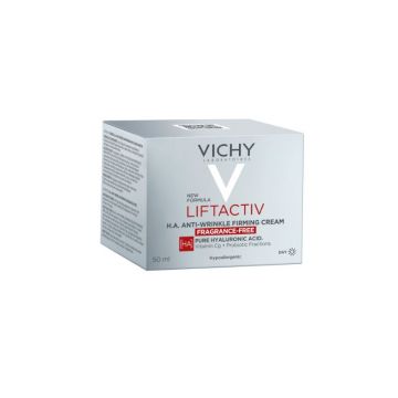Crema de zi antirid si fermitate pentru ten uscat cu acid hialuronic pur LIFTACTIV H.A, 50ml, VICHY