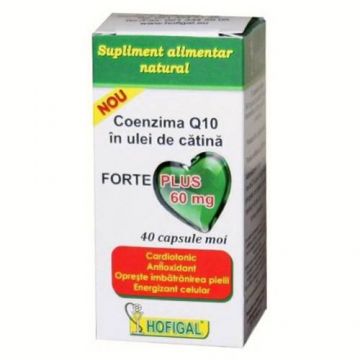 HOFIGAL Coenzima Q10 in ulei de catina Forte Plus, 40 capsule moi