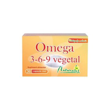 Naturalis Omega 3-6-9 vegetal, 30 capsule