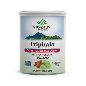 ORGANIC INDIA Triphala | Digestie & Curatare Colon