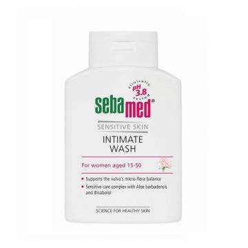 Sebamed Sensitive Skin Gel dermatologic pentru igiena intima fem pH 3,8, 200 ml