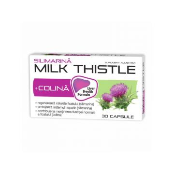 Milk Thistle Silimarina, 30 capsule