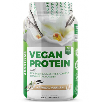 Proteina Vegana cu Aroma Naturala de Vanilie, 908g, AboutTime®