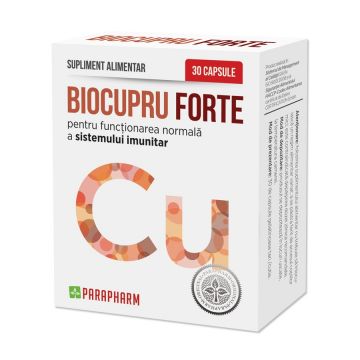 BioCupru Forte, 30 capsule, Parapharm BioCupru Forte, 30 capsule, Parapharm